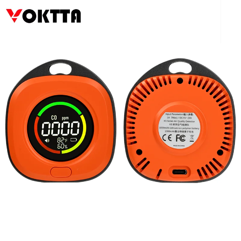 

K5D Digital Air Quality Monitor High-Precision CO Gas Detector Household Real-Time Temperature Humidity and CO Gas Monitoring