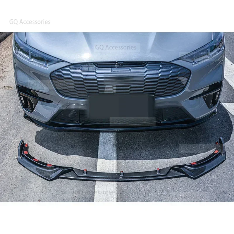 Nuovo! Gonne anteriori per Ford Mustang Mach-E Splitter paraurti Spoiler Lip 2021 2022 Body Kit superficie in carbonio