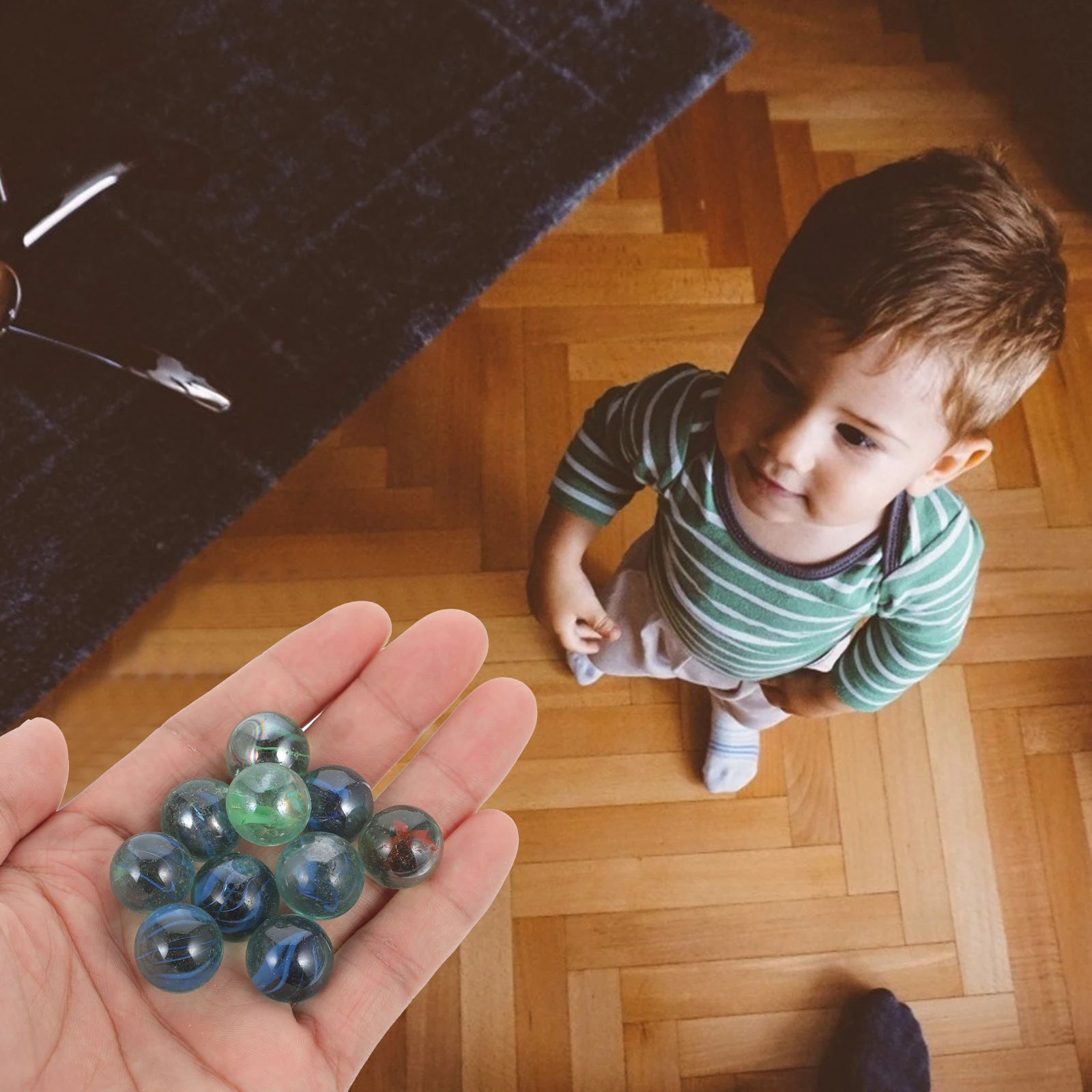 

10 Pcs Teaching Glass Balls Marbles Toys Fish Tank Decorations Bead Experiment Equipment Physics Primary School