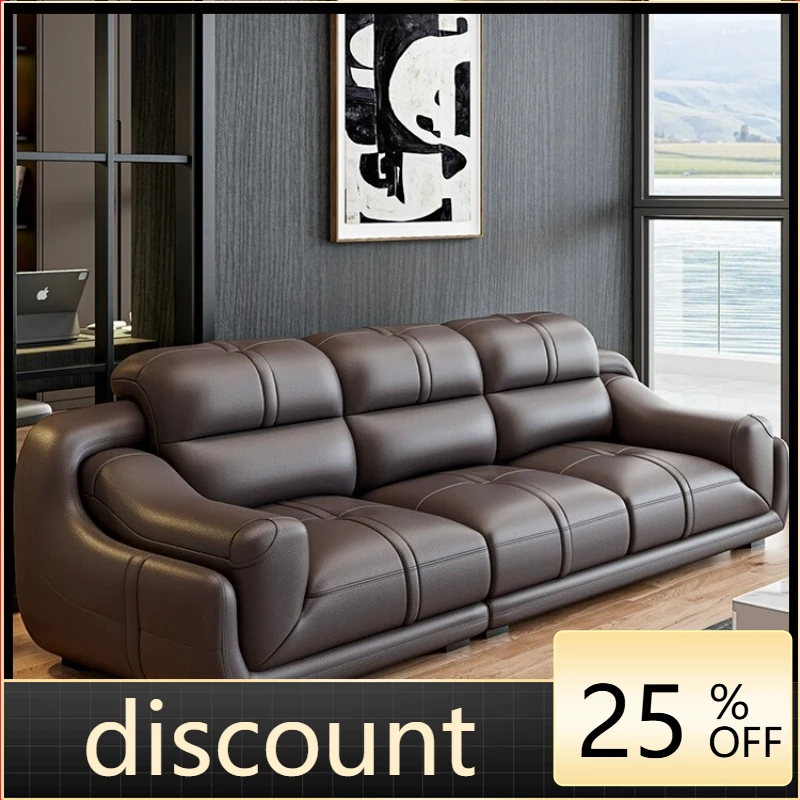 

LH first layer cowhide modern simple classic combination large and small apartment sofa