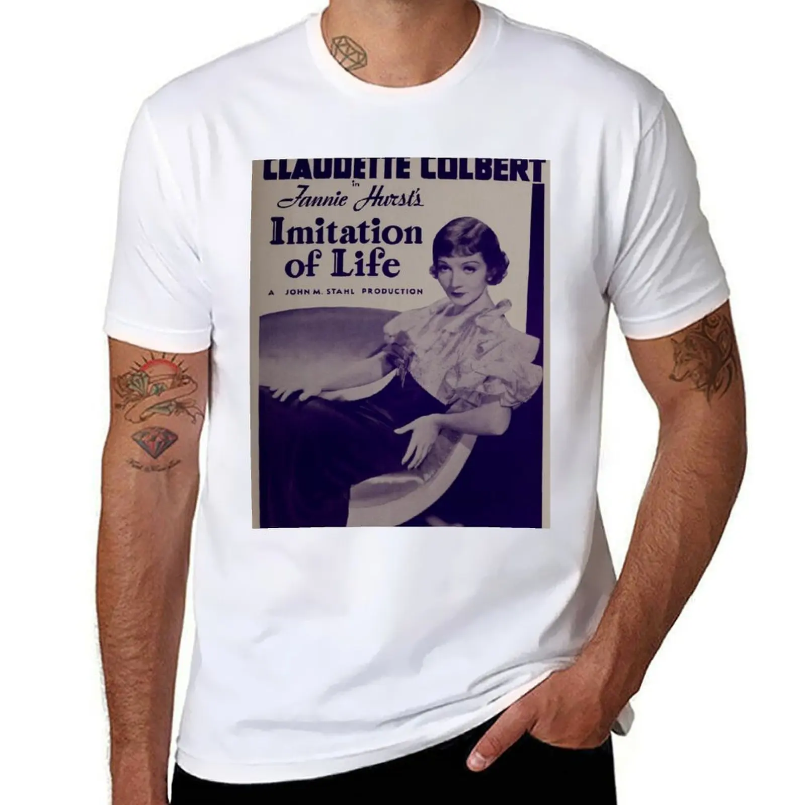 

Claudette Colbert Imitation of Life T-Shirt t shirt custom print cotton t shirt pack T-Shirt