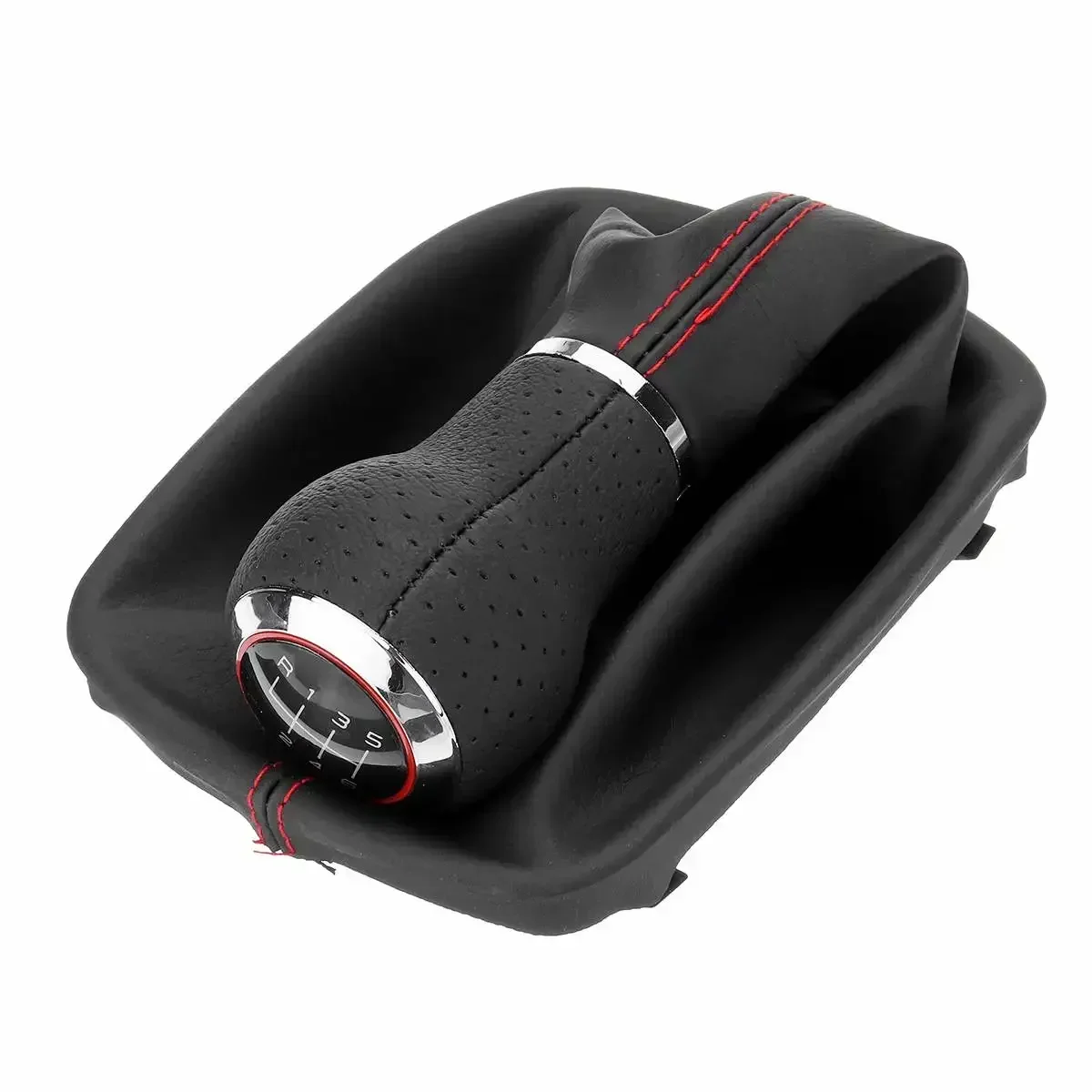 With Boot Cover For Audi A3 S3 8p A4 S4 B8 8K A5 8T Q5 8R S-Line New 6 Speed Handle Leather Shifter Car Gear Shift Knob