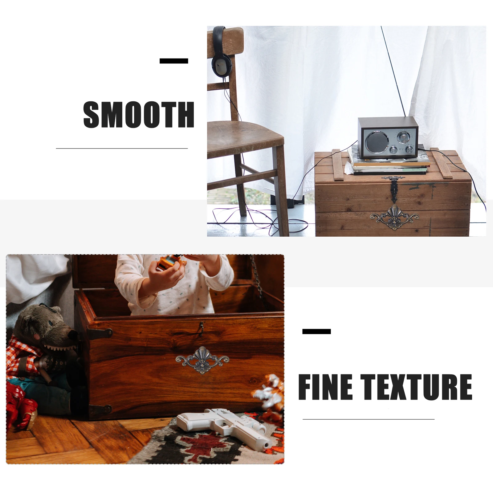 

8 pcs Furniture Corner Protectors Iron Vintage Guards Durable Retro Desk Cabinet Jewelry Box Protection Hardware