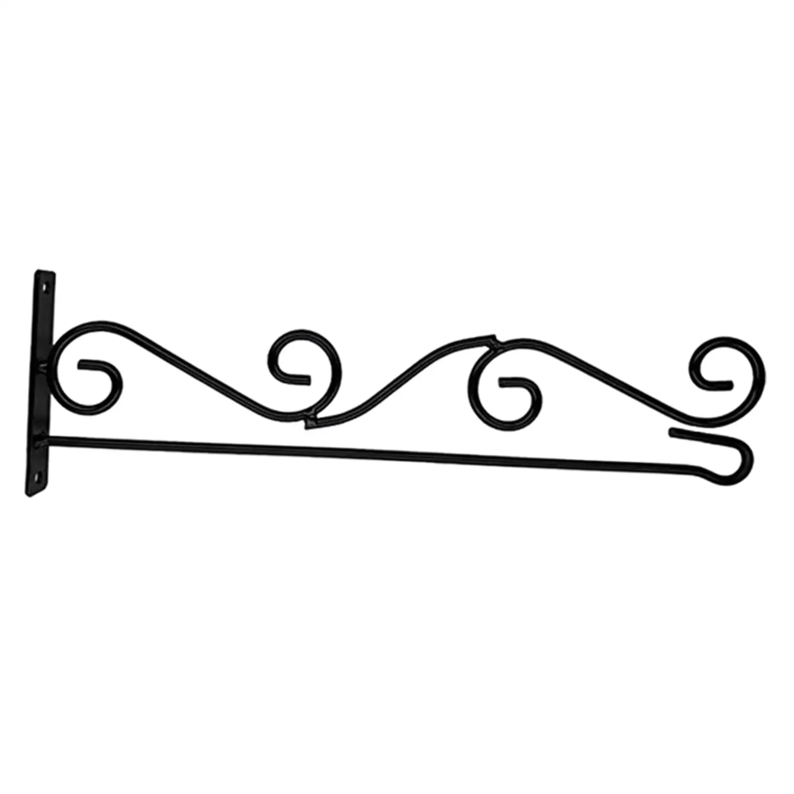 Garden Flag Stand Iron Weather Resistant Wall Scroll Hanger Horizontal Bracket for Custom Flags Yard Mailbox Post