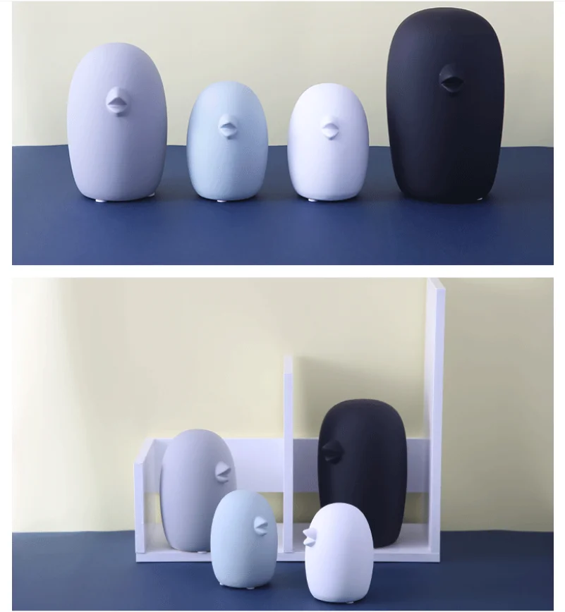 

Nordic Modern Abstract Bird Figurines Home Decoration Accessories Ceramic Cute Matte Light Color Nice Bird Ornament Fashion Gift