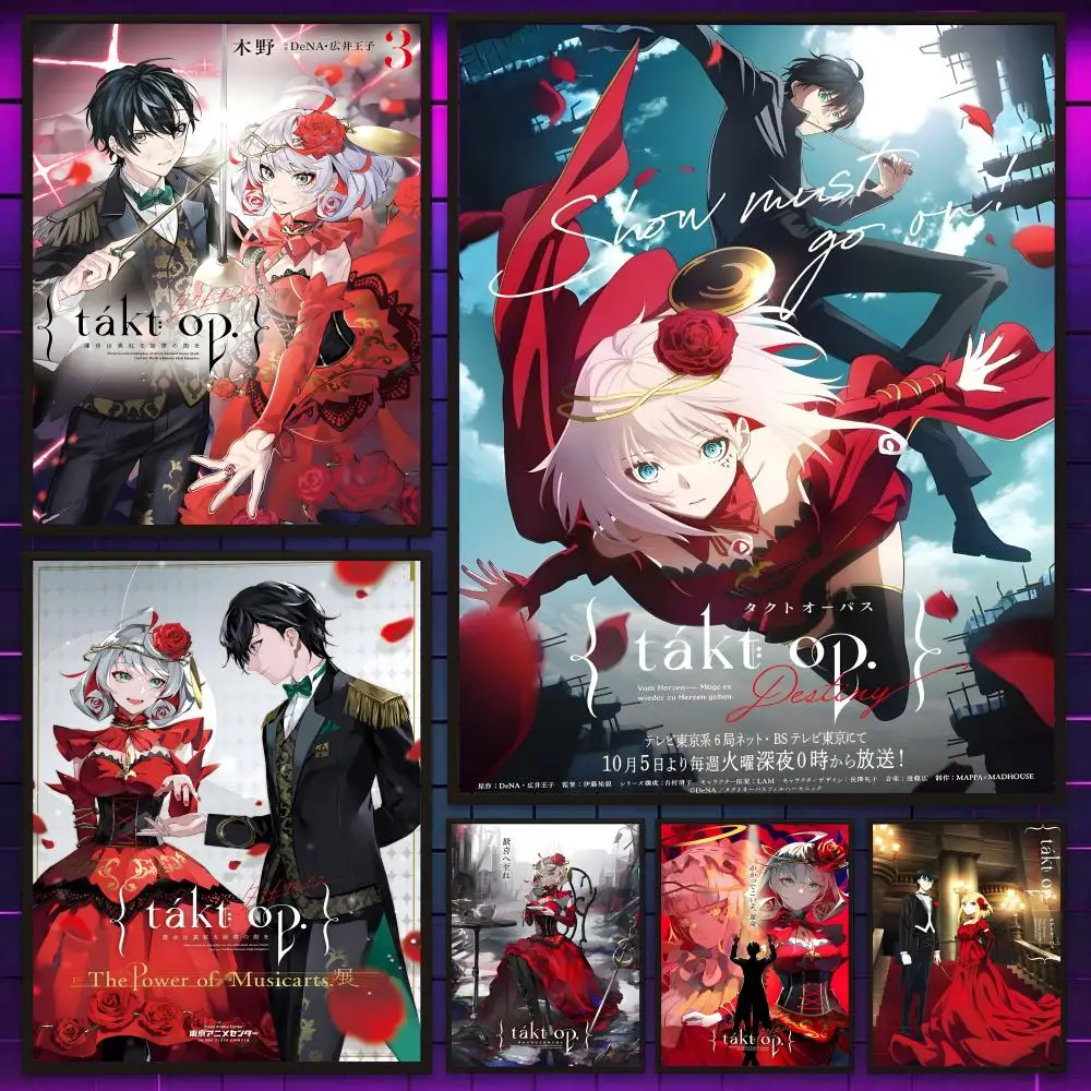 Superbe T-Takt Op. Destinys – affiche d'anime polyvalente, décoration murale HD imperméable, auto-adhésive, pour tout espace, cadeau idéal