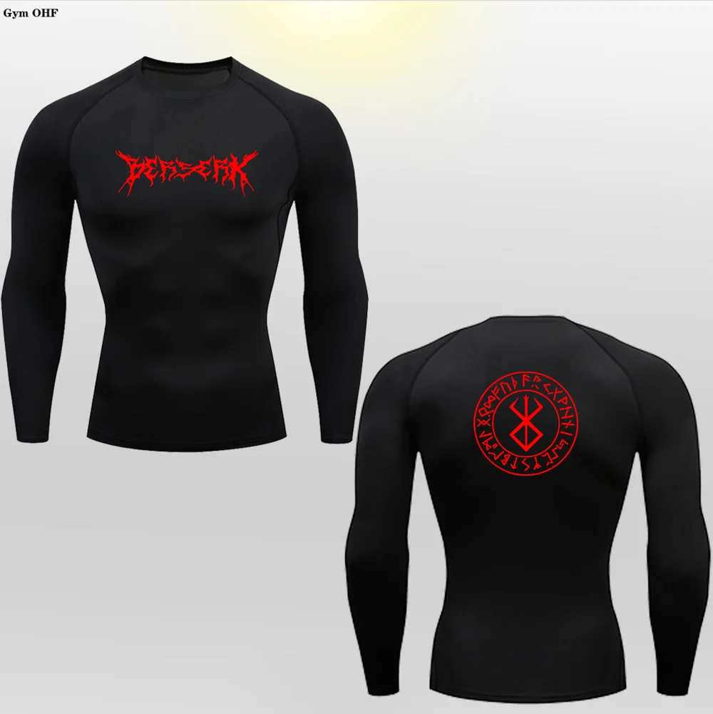 Training Shirt Compression Man Shirt Breathable Summer Top Long Sleeve Gym T-Shirt MMA Sport Black Skinny Running Tops Rashgard