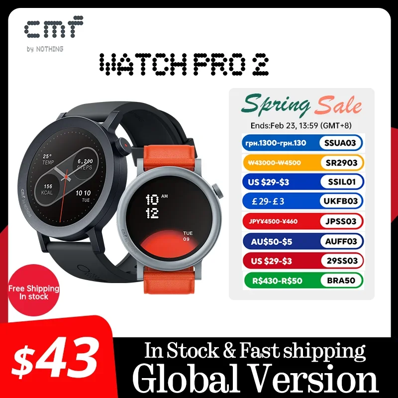 Global Version CMF by Nothing Watch Pro 2 1.32