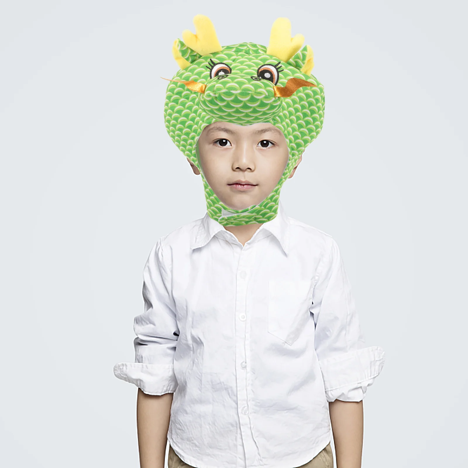 Dragon Headgear Party Costume Hat Cute Dragon Mascot Shape Photography Costume Hat Cartoon Style for Adults Kids Festival