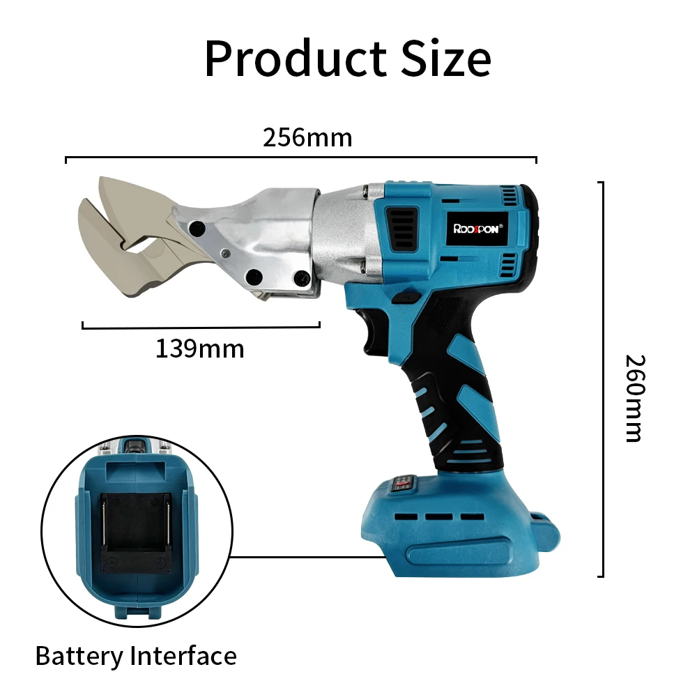 Portable Cordless Electric Scissors Brushless Metal Sheet Shear for 18V Makita Battery Cutting Power Tools Without Battery
