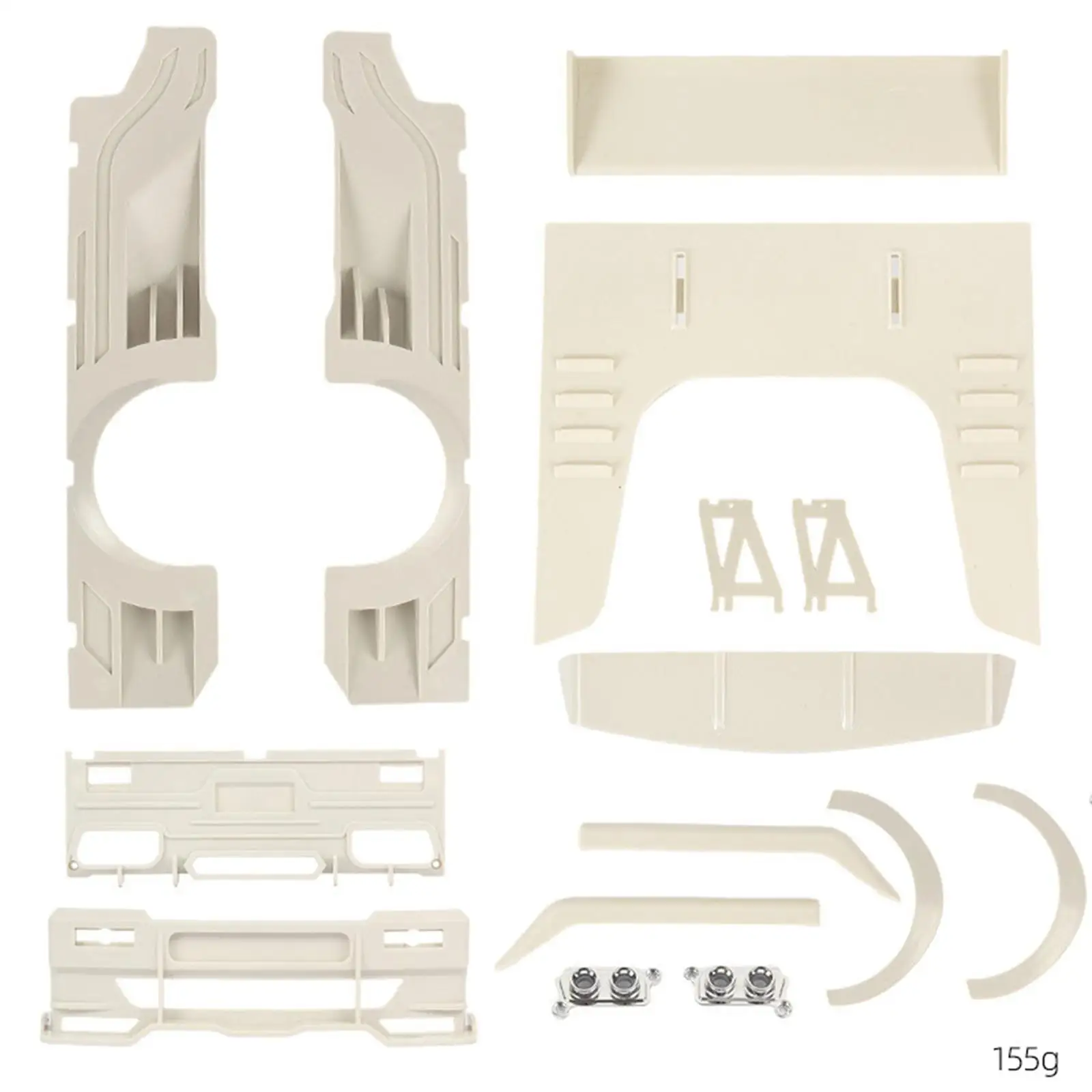 Car Body Surrounded Kit Decoration, 1/10 Scale RC Windows Visor, Wind Deflector,