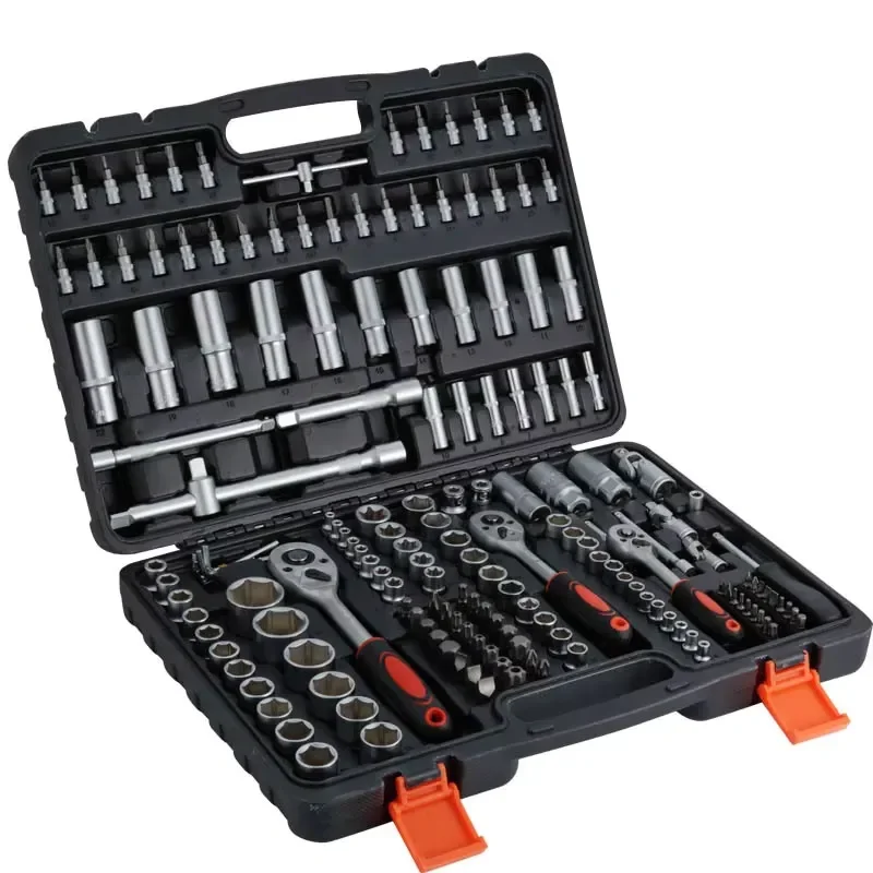 New 171pcs Socket Wrench Set Car Repair Tool Ratchet Spanner Wrench 1/4 3/8 1/2 Ratchet Spanner Screwdriver Bits Hand Tool