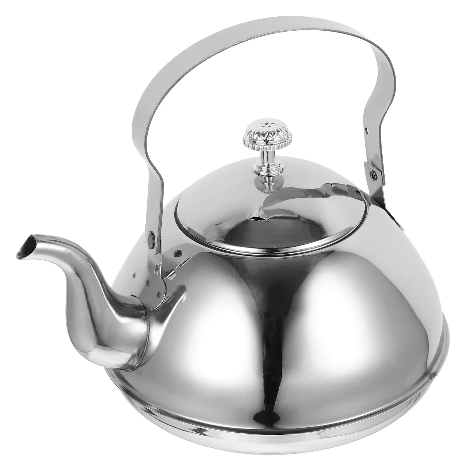 

Stainless Steel Teapot 1 5L Wood Grain Teapot Strainer Chain Restaurant Home Large Capacity Kitchen Water Kettle