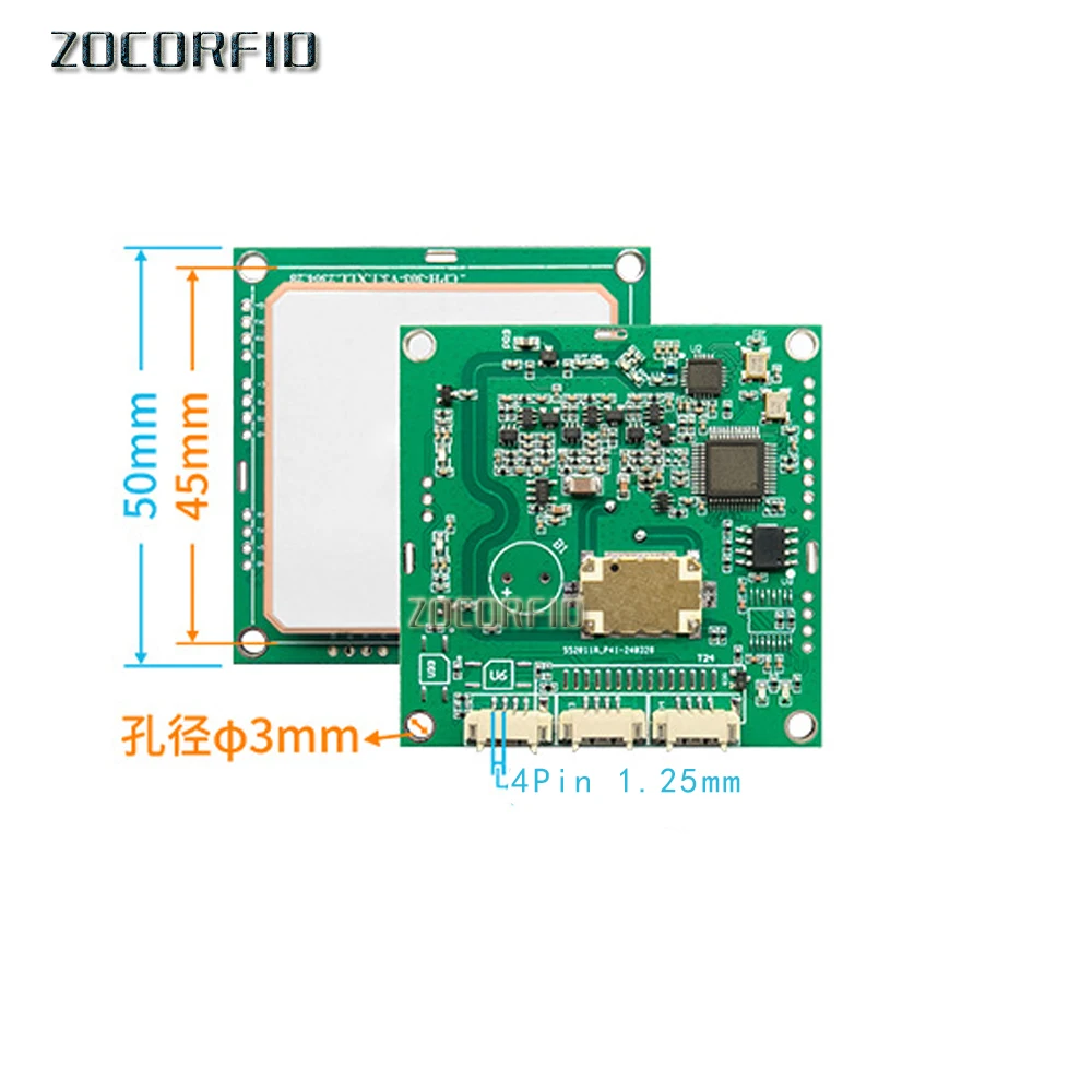 Ceramic Antenna UHF RFID modulo Lettore Integrato USB 485 RS232 TTL 865MHz 928MHz Gamma Per Lettore UHF Portatile Raspberry