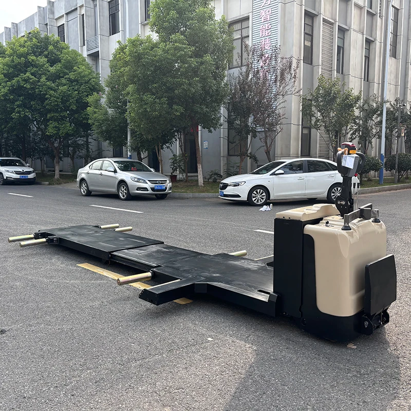 Good Performance Tank Transport Vehicle Conveying Tool Hand Lift Platform Walkie Electric Wheels Pallet Truck Trolley Supplier