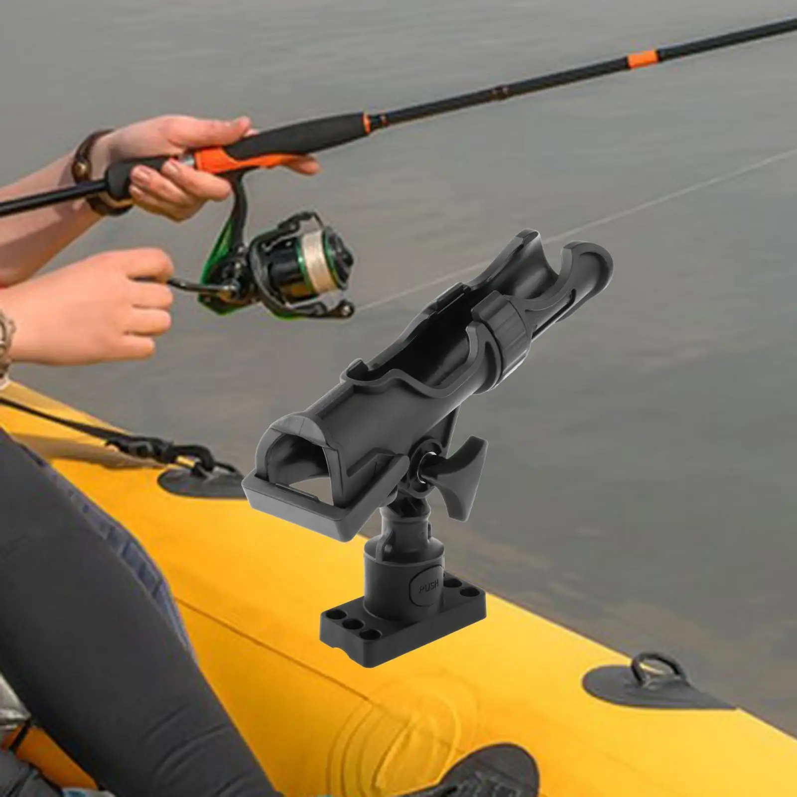 Kayak Fishing Rod Holder,Fishing Pole Rack,Professional Easy to Install Fishing Rod Mount,for Raft Marine Fishing Accessories