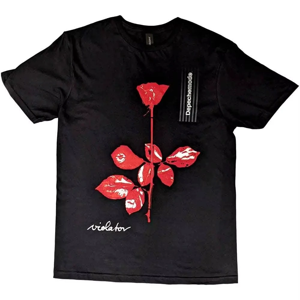 Depeche Mode Unisex T-shirt Retro Black Cotton T-shirt Commemorative T-shirt Fan Gift Printed Street Fashion Daily Outfit