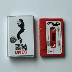 King of pop Superstar MJ Michael Jackson Music Tape Number Ones Album Cassette tape Cosplay Walkman Car Recorder Soundtracks Box