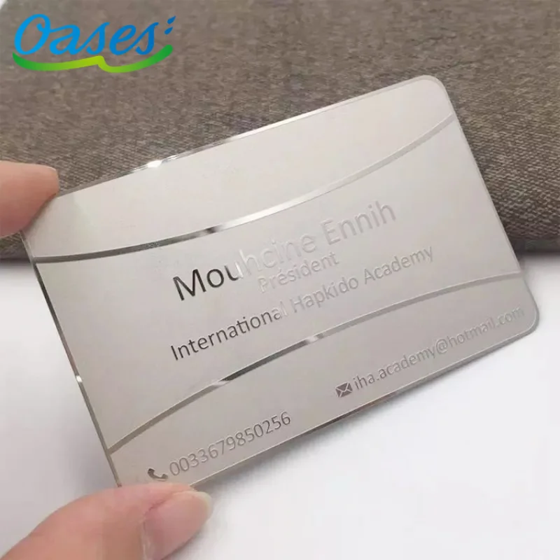 

custom Cheap price metal business name card printing