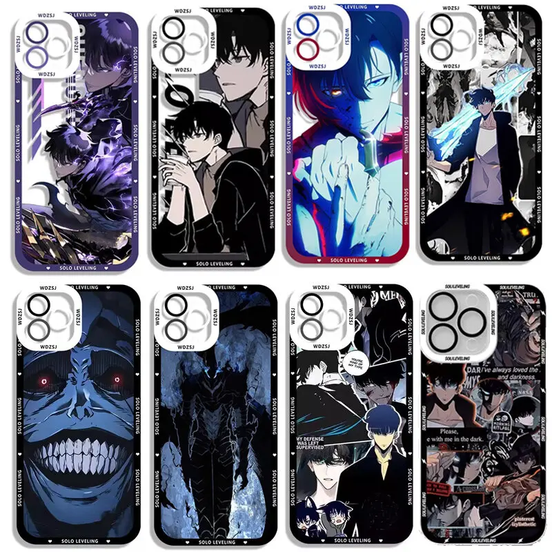 Funda niveladora de Anime Solos para Infinix GT 20 Pro Note 30 40 Pro Zero 30 Smart 9 8 7 Hot 50 10 11 Note 10 funda de silicona suave Tr