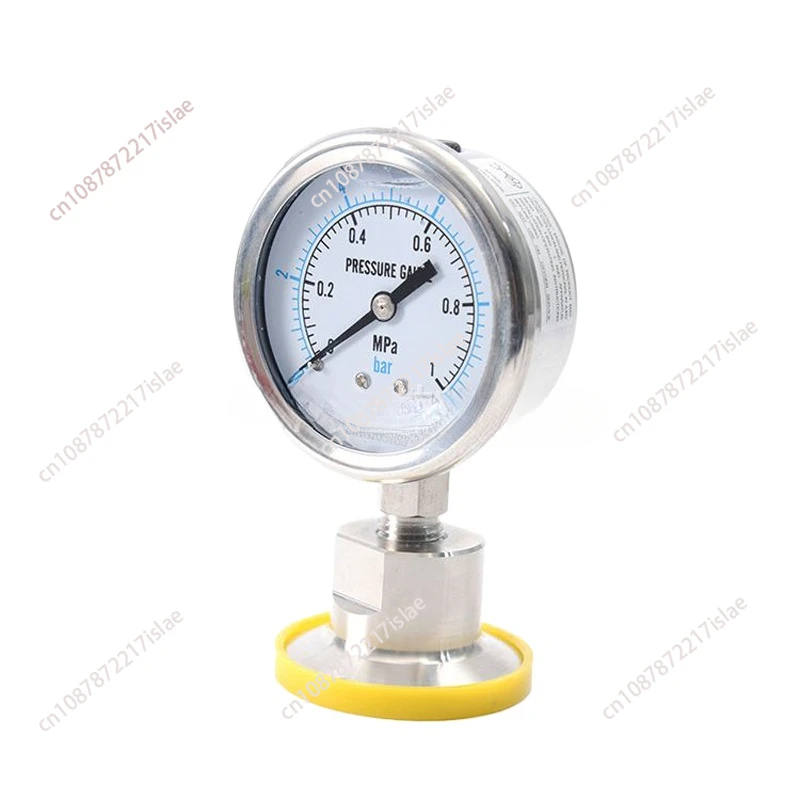 Yntp-60bf Sanitary Clamp Type Quick Mounting Diaphragm Gauge Stainless Steel Sanitary Diaphragm Pressure Gauge