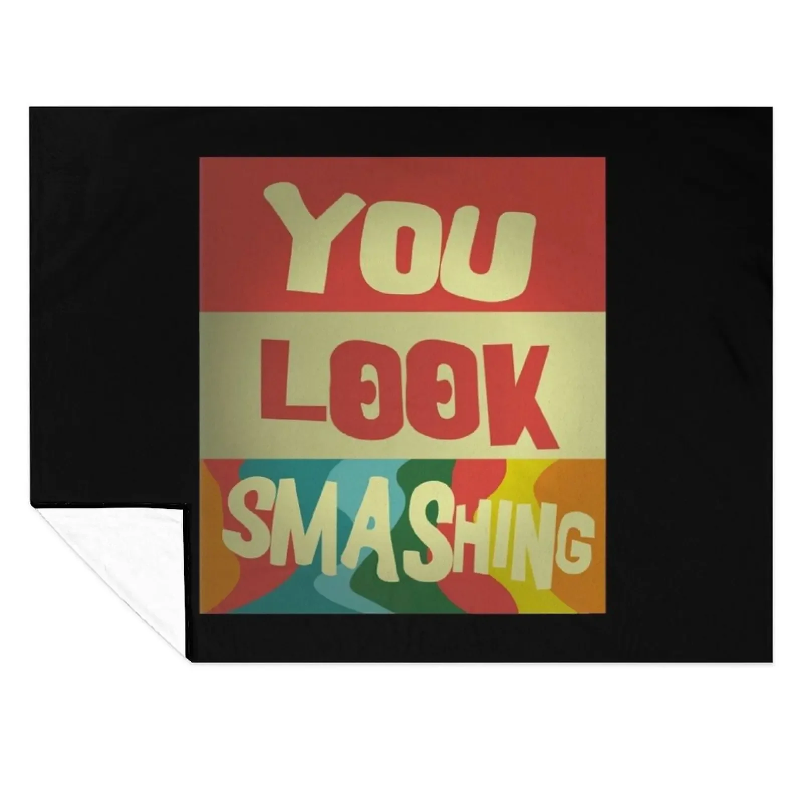 

You Look Smashing Throw Blanket Soft Plaid manga funny gift Furry Blankets