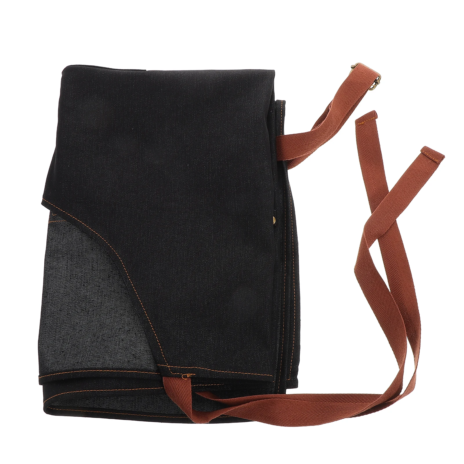 

Denim Bib Apron for Women Adjustable Neck Strap Stylish Hanging Work Smock with Pockets Cooking Kitchen Workshop