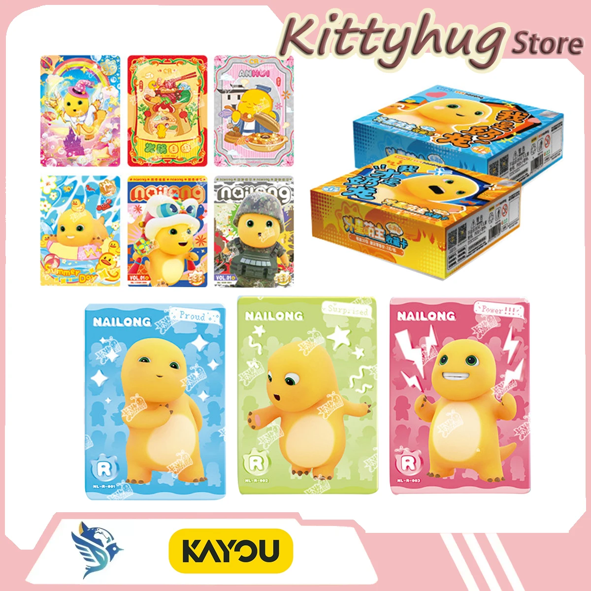 

Оригинальные коллекционные карточки Kayou Nailong: Супермилый дорожный набор Master (Часть 1) – подарок для детей