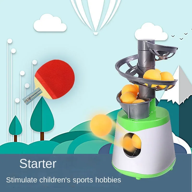 Table Tennis Automatic Ball Feeder Robot Service Pitching Machine Household Single Launcher Accompanying Exerciser Portable Toy
