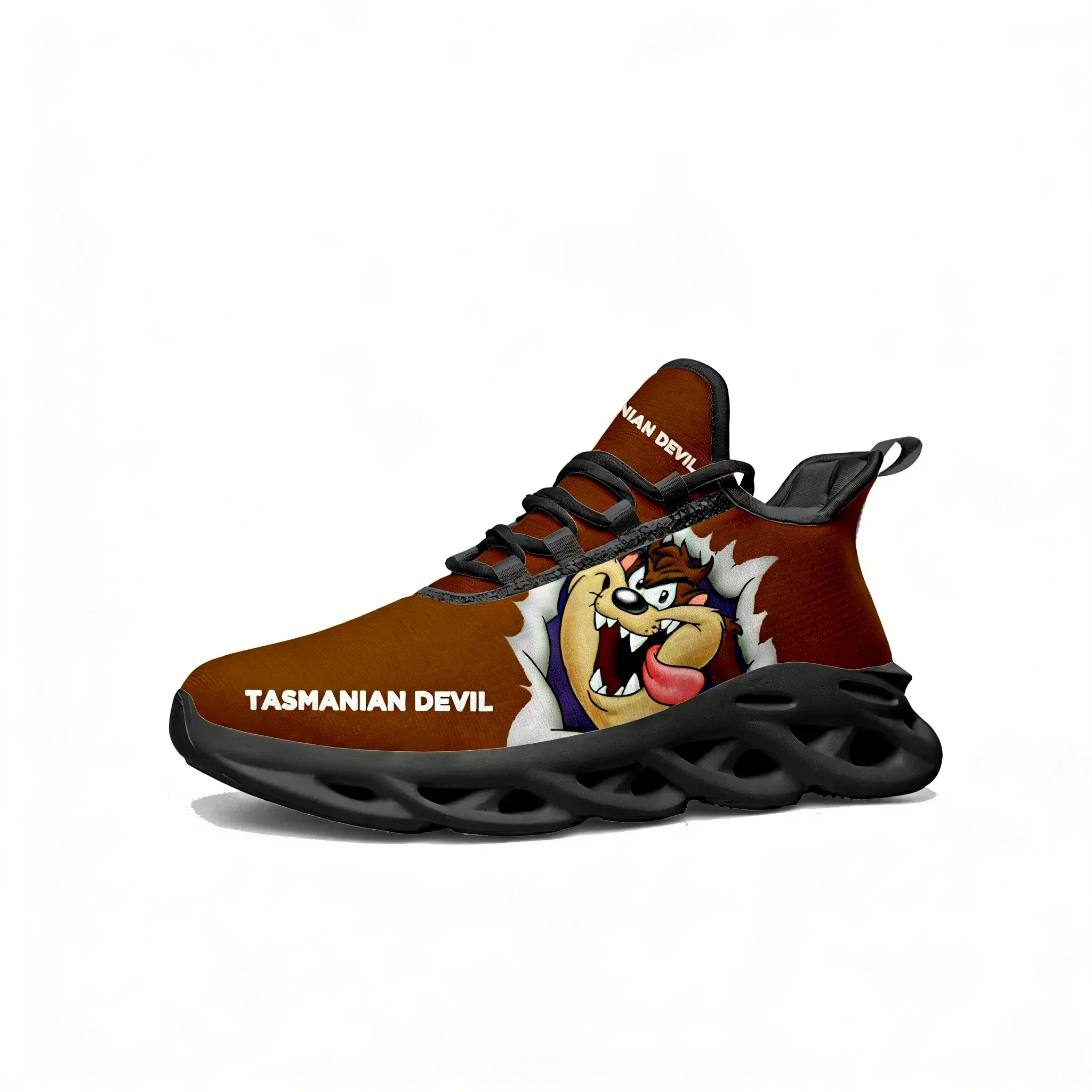 

Кроссовки Tazmanian Devil с мультяшным аниме-дизайном, женские спортивные кроссовки для бега, высококачественные кроссовки на шнуровке с сетчатым верхом, обувь на заказ