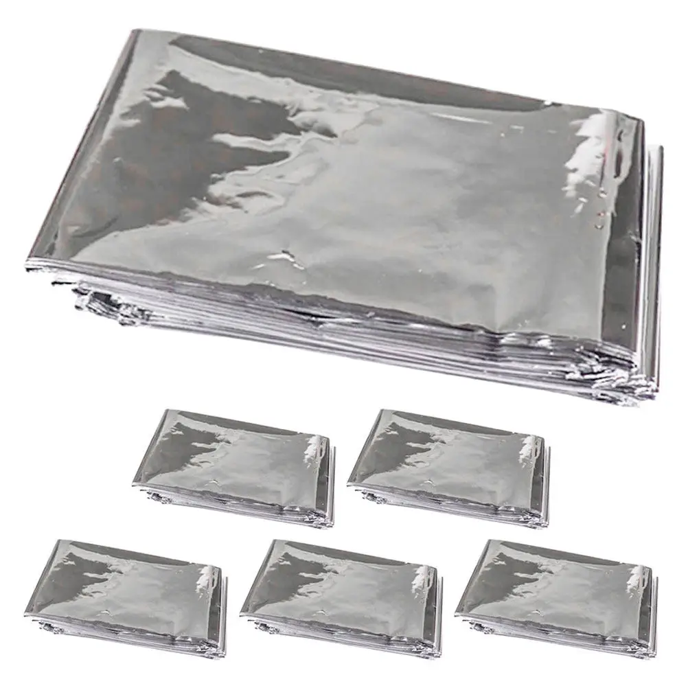 6Pcs Garden Reflective Film Reusable Warm Keeping Thin Film for Plants Outdoor Camping Emergency Use Foldable Lightweight Plant