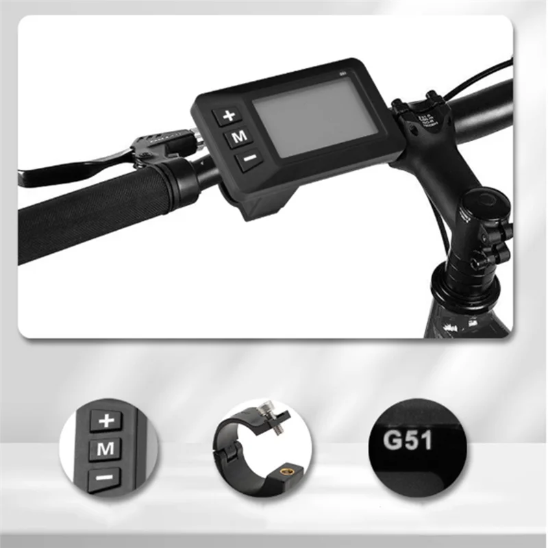 XFDZ-Bike 5-Pin LCD Speedometer Waterproof Display Multi Voltage 24V/36V/48V For Electric Scooter Accelerator view 4