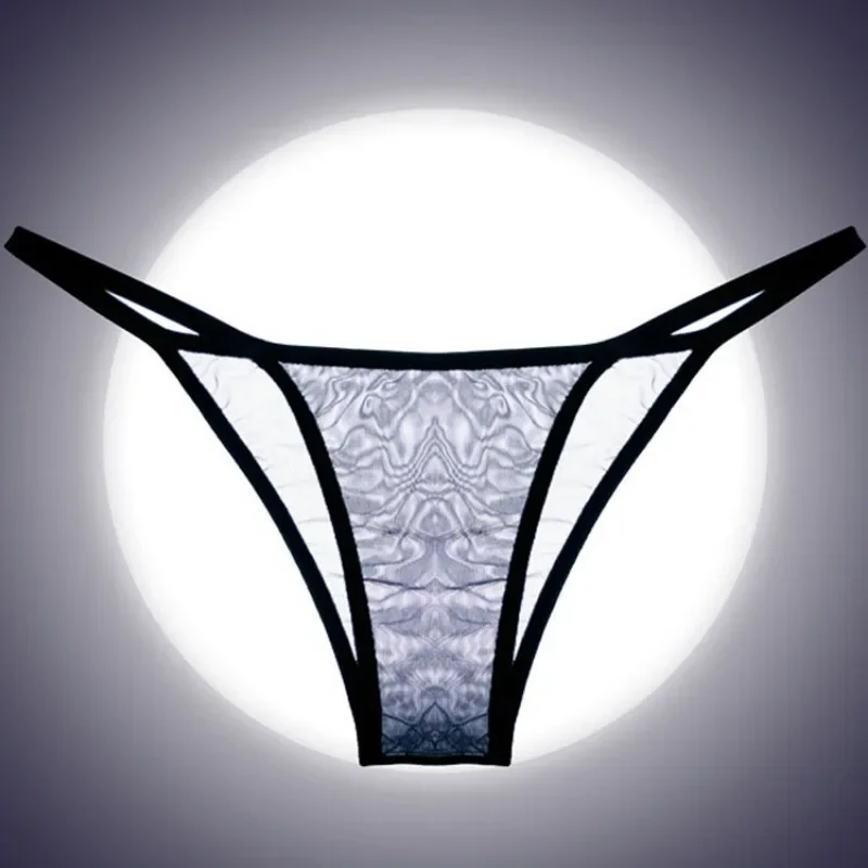 Sexy Women Lace Low Waist Micro Mini G-String Mesh Sheer See Through T-back Thong Lingerie Exotic Panties sex sm game for couple