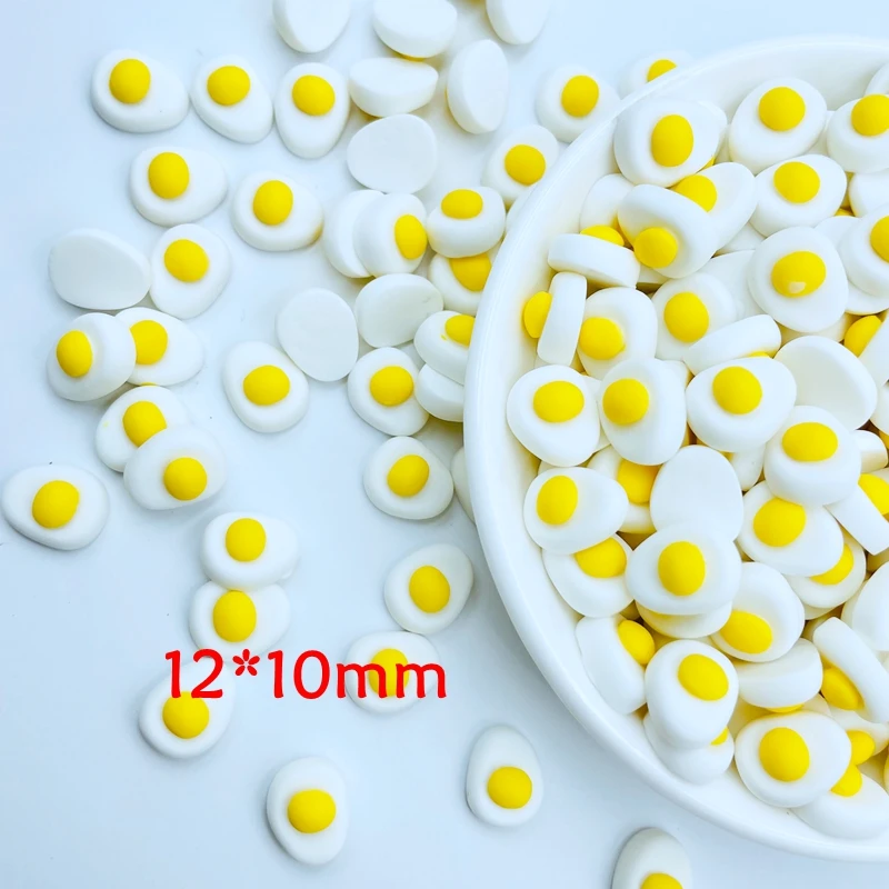 20 Pcs New Cute Mini Kawaii Lovely Egg Yolk Resin Cabochons Scrapbook Diy Wedding Jewellery Hairpin Accessories A63
