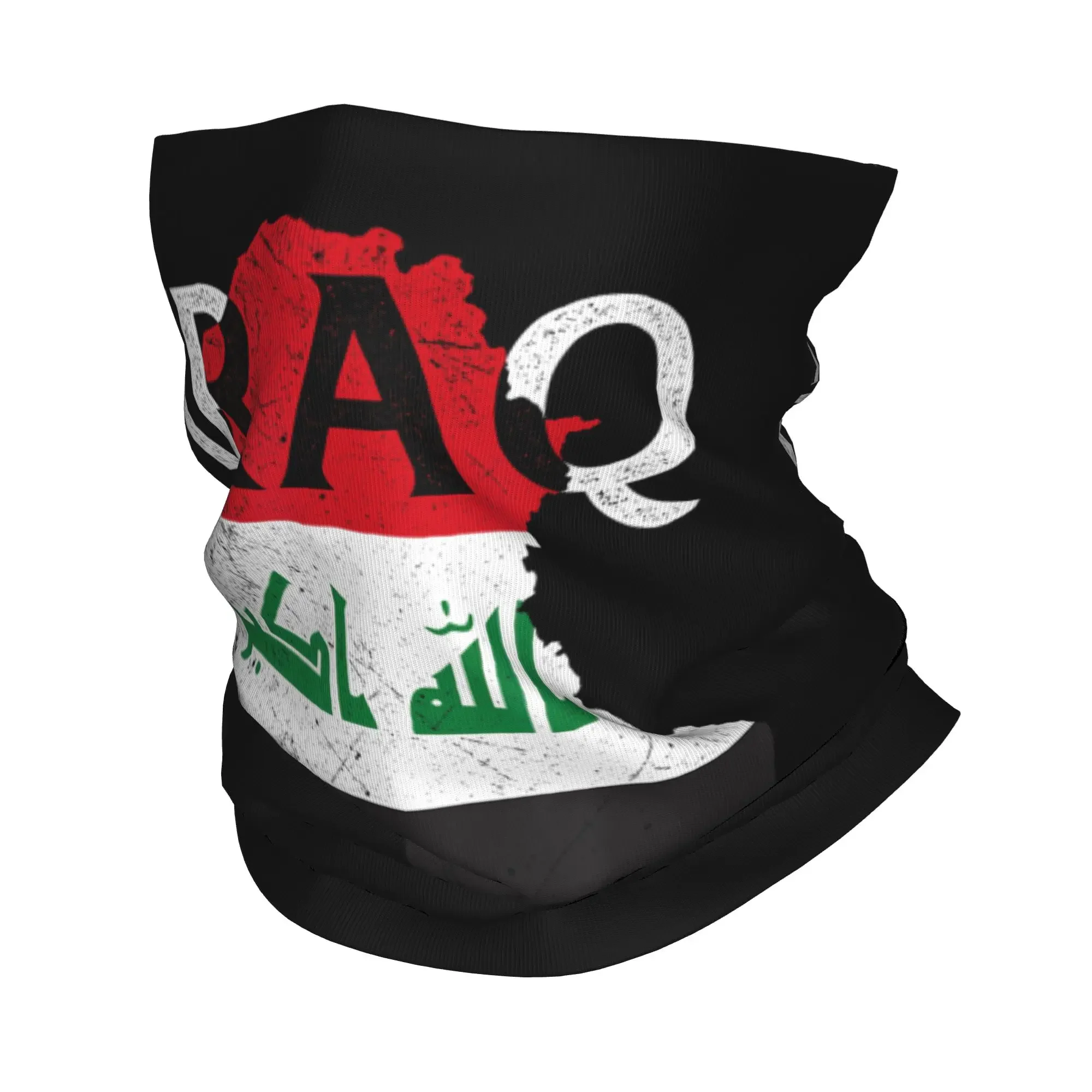 New IRAQ Flag Country Proud Bandana Neck Gaiter Printed Souvenir Balaclavas Mask Scarf Warm Headband Fishing Unisex Adult Breath