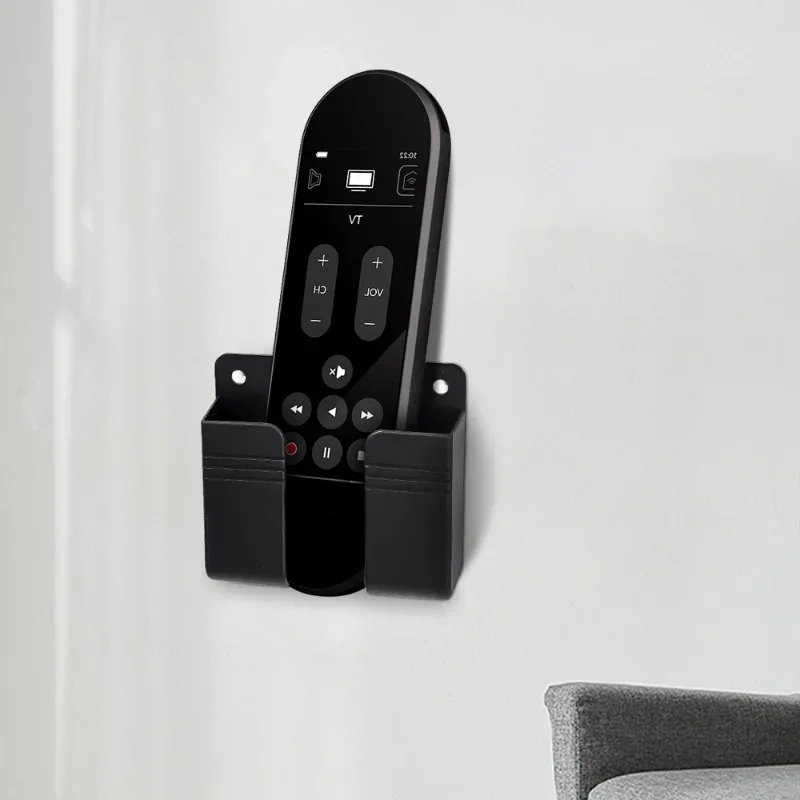 Wall Mounted Organizer Storage Box Remote Control Mounted Mobile Phone Plug Wall Holder Charging Multifunction Holder Stand