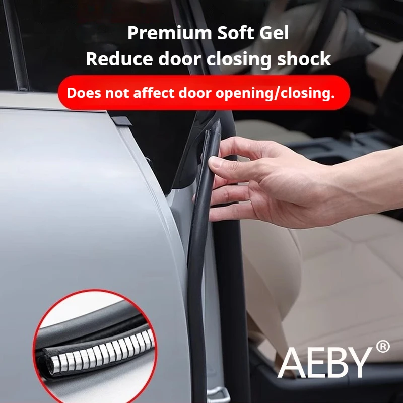 AEBY For BYD Sealion 7 2024 C Pillar Sound Insulation Strip, Car Noise Reduction Dust Proof Seal, Soundproofing Padding Trim