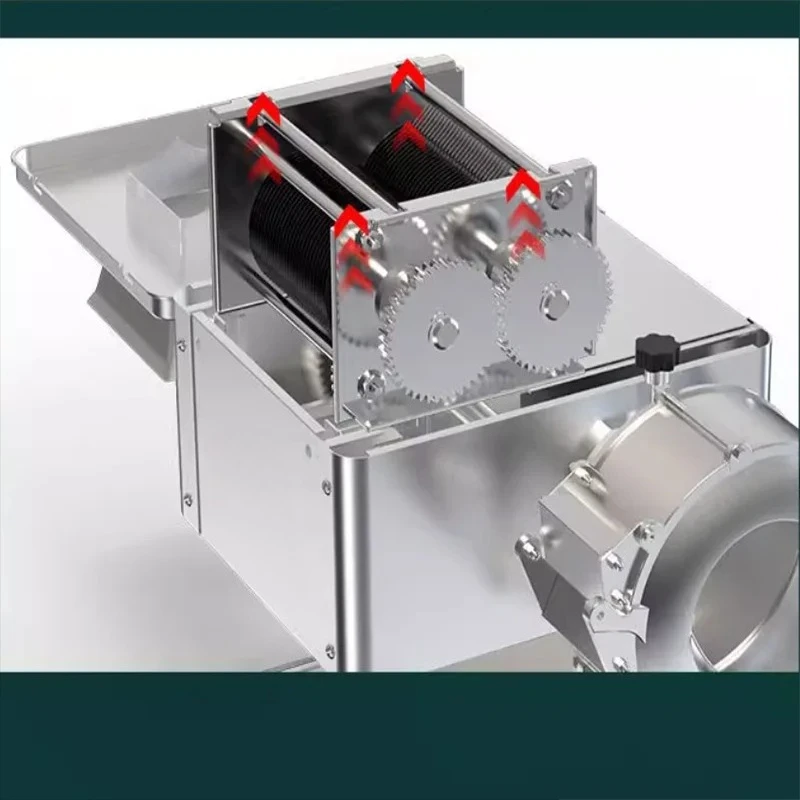 Commercial Electric Meat Slicer Cutter Fully Automatic Meat Slicer   Machine Vegetable Cutter Stainless Steel Meat Mincer