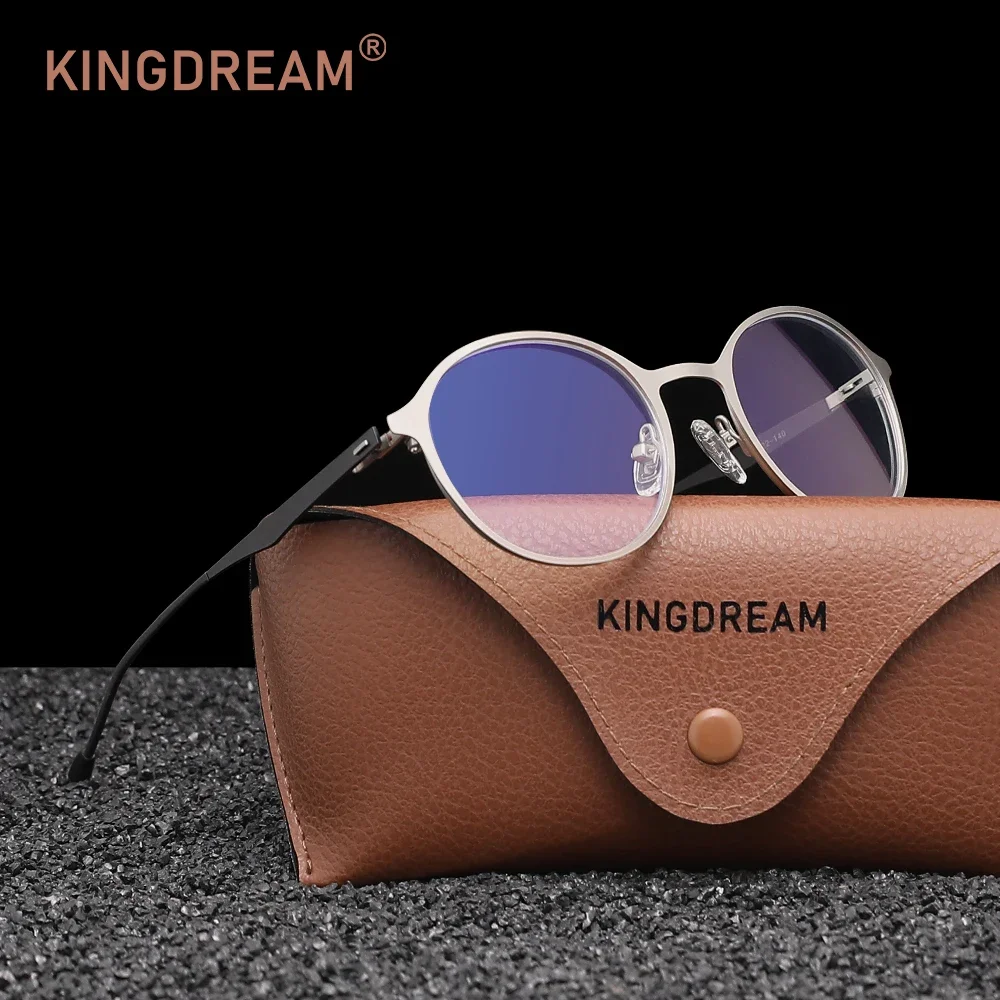 KINGDREAM Anti-Blaulicht-Brille, Computerspiel, transparente Linse, Legierungsrahmen, Damen- und Herrenbrille, Blaulicht-blockierende Brille
