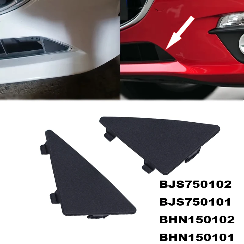 

2PCS BJS750102 Triangle Trim Front Bumper Tow Hook Cover Cap For MAZDA 3 AXELA 2014 2015 2016 Tow Hook Automotive Accessories