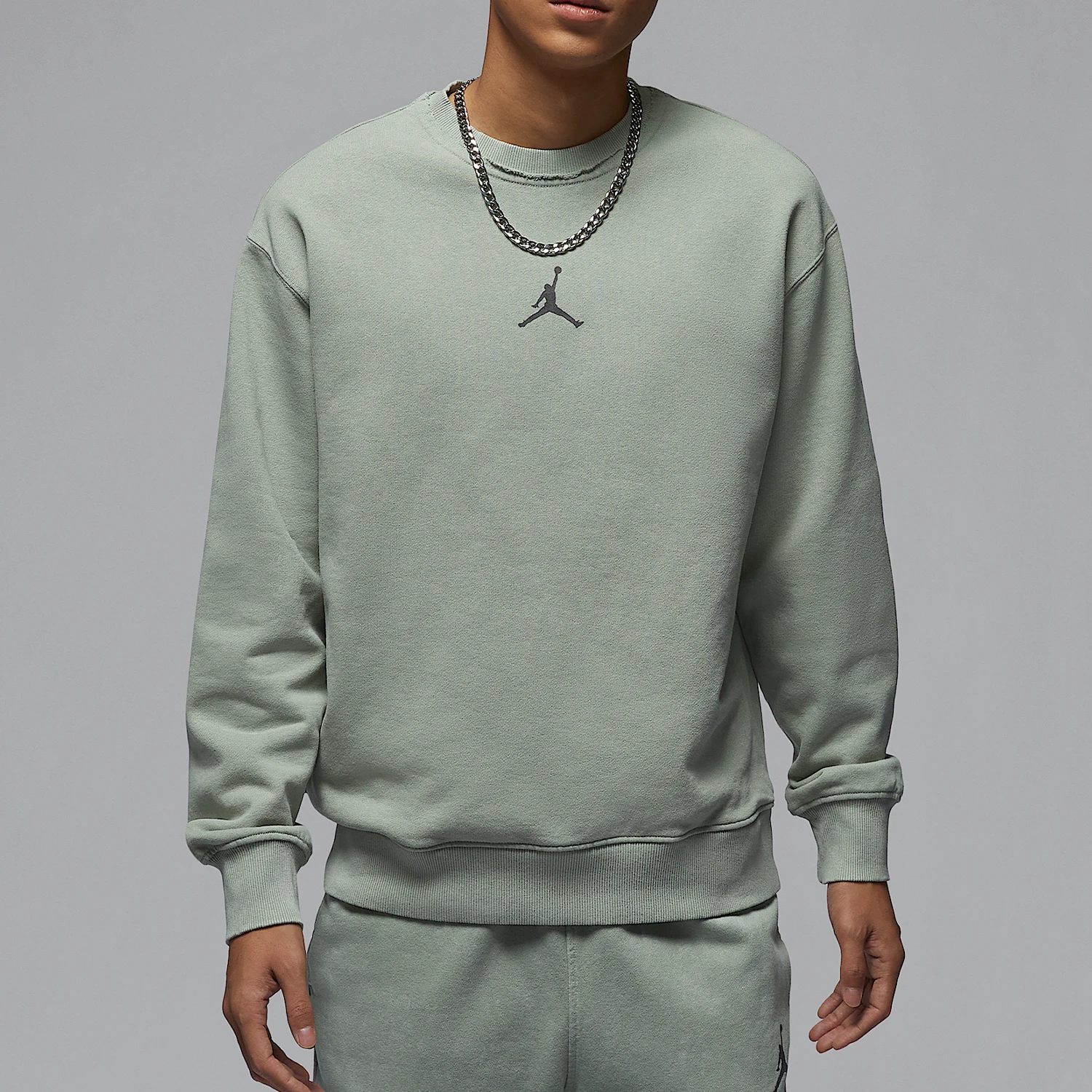 

Оригинальная мужская трикотажная толстовка Nike JORDAN с круглым вырезом и тонким ворсом HV8950-370