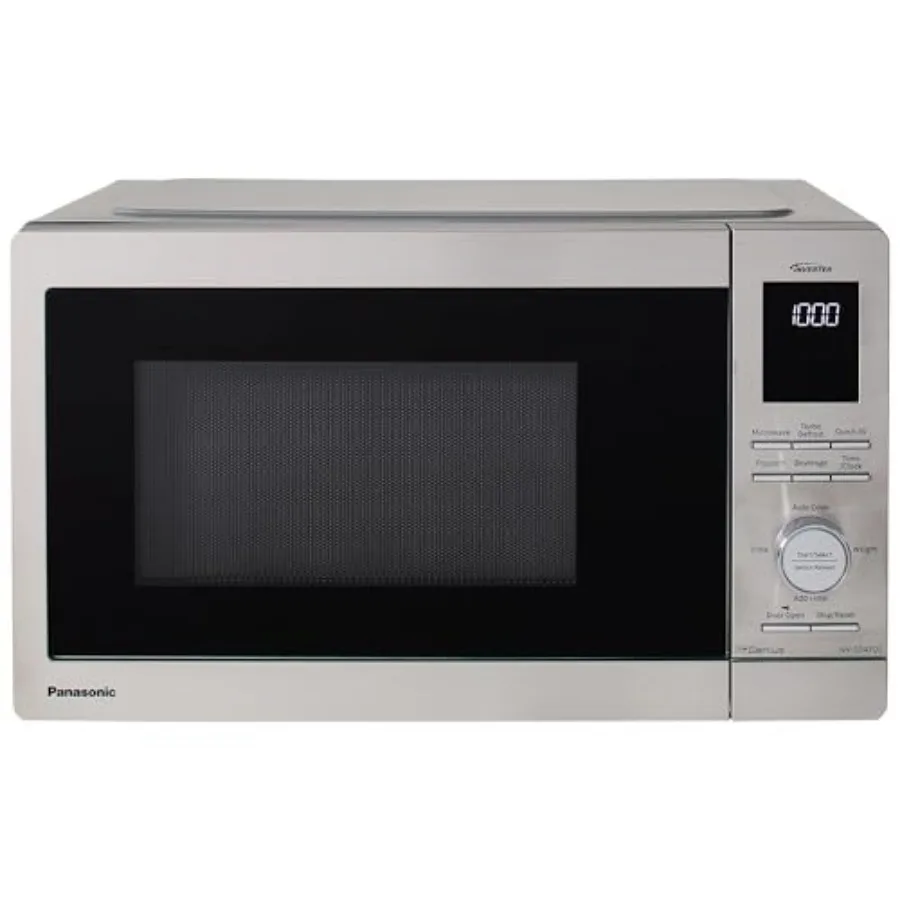 1000W Inverter Technology Microwave Oven with 0.9 Cu. Ft. Capacity for Kitchen Countertop Use Stainless Steel Finish Energy-Eff
