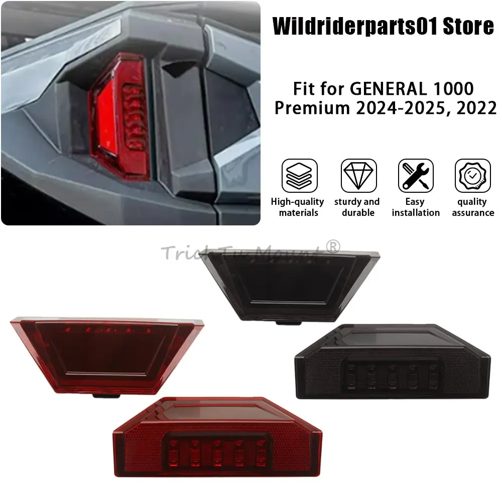 1 Pair Tail Lamps/ LED Rear Tail Light Fit for Polaris RANGER CREW SP 570 Premium 2025, 2022-2023