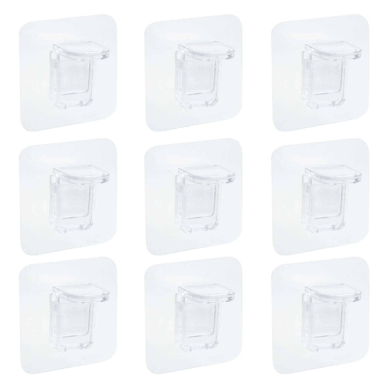 

20Pcs Self Adhesive Shelf Pegs Clips Transparent Shelf Support Brackets for Closet Partition Layer Fixer No Drill Installation
