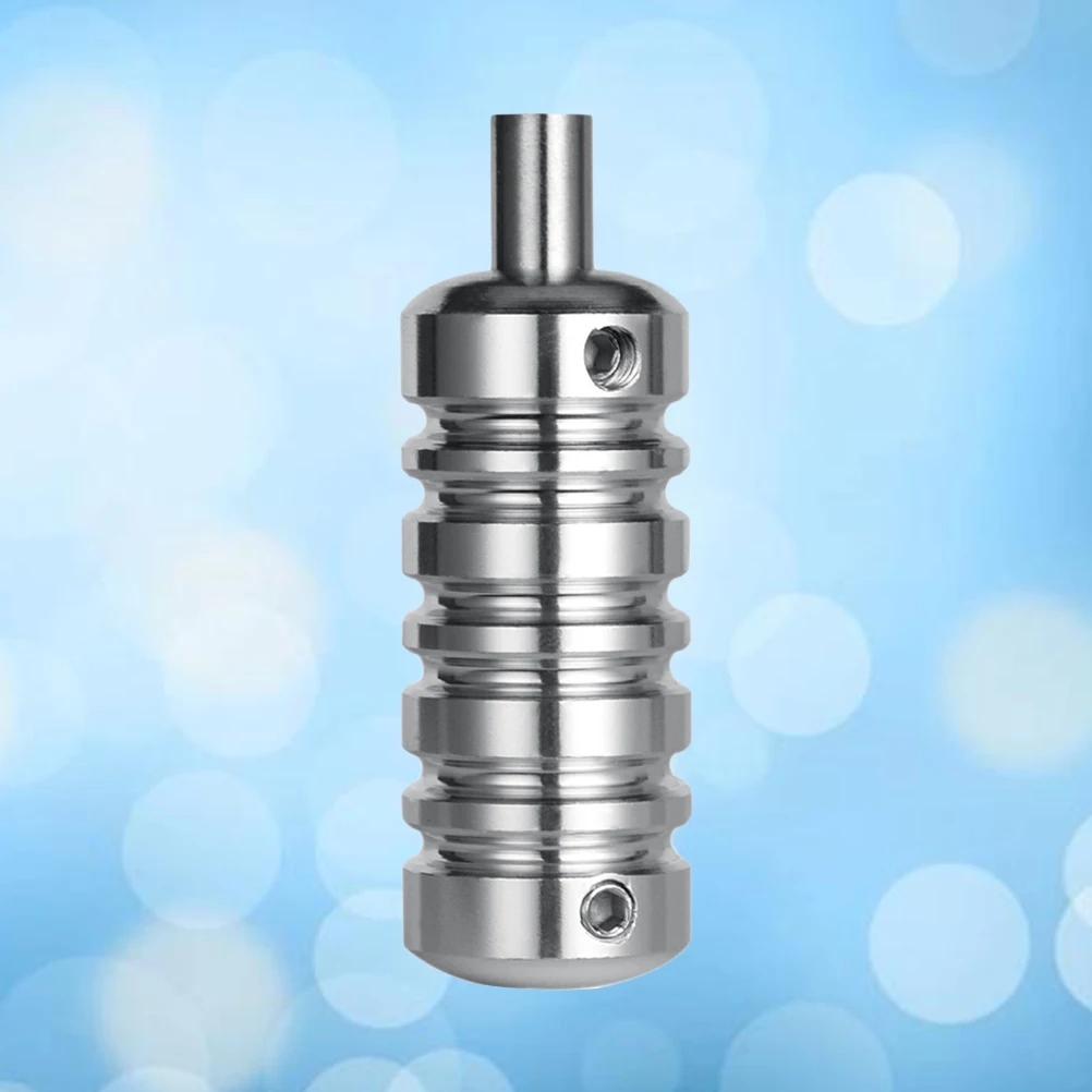 

1Pcs Aluminum Alloy Tattoo Grip for Professional Body Art Shader Liner Eyebrow Makeup Durable Antiskid Lightweight Silver