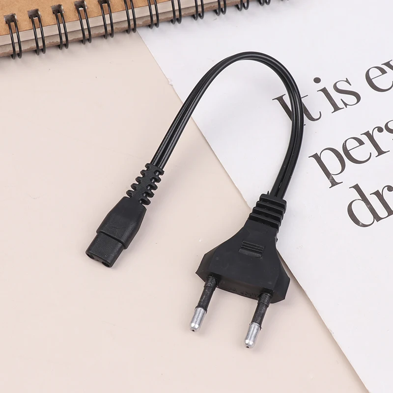1Pc EU Plug Double Port Charging Cable 220V 110V Power Cord For Flashlight Charger Replacement