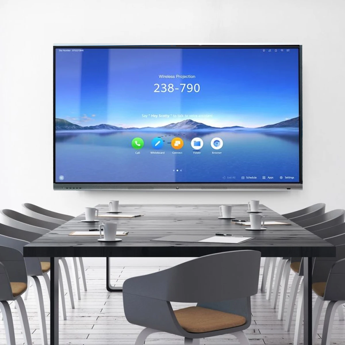 

School Meeting Easy Digital Signage Smart White Board Interactive 55-98inch IR Touch Kiosk