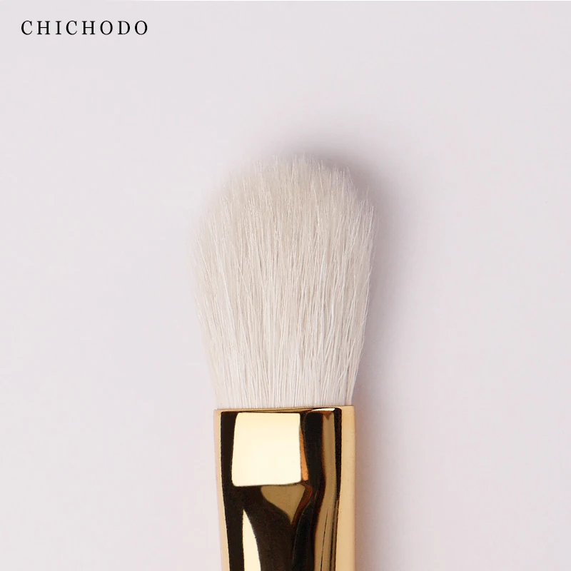 CHICHODO Pincel De Maquiagem De Luxo Escova Sombra De Cabelo Branco Alta Qualidade Soft Natural Animal Hair Brush -Red Rose Série 018