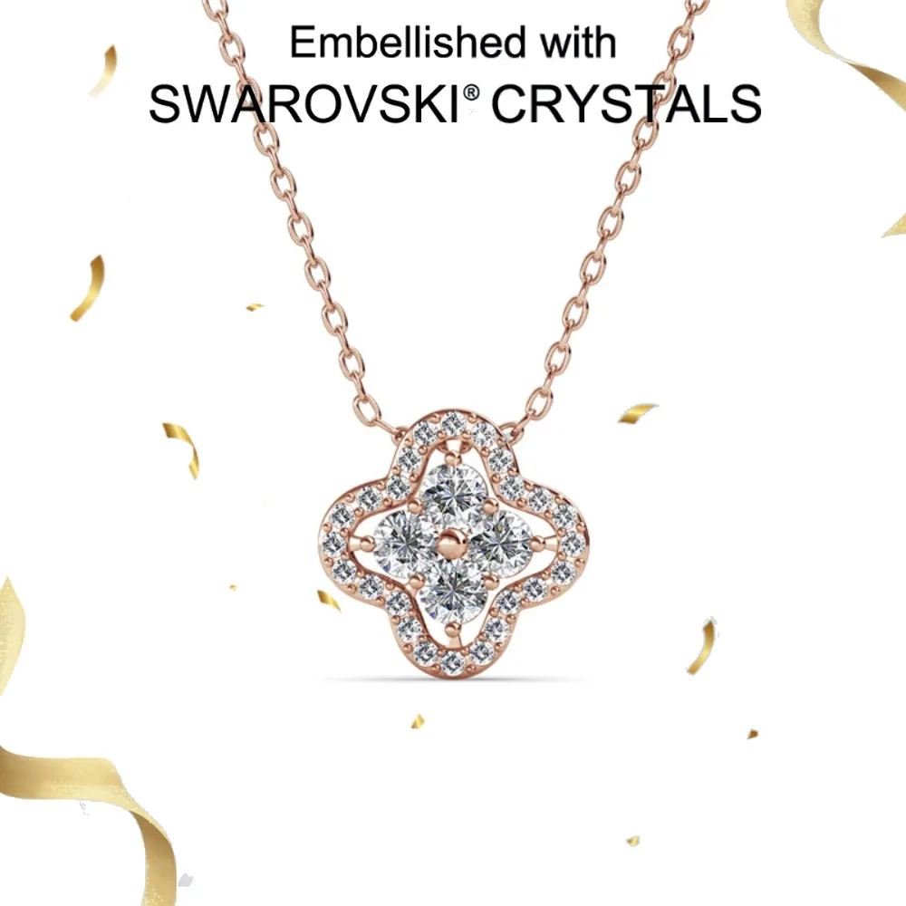 

Daisini Ожерелье с подвеской из стерлингового серебра 925 пробы, украшенное кристаллами Swarovski, изысканный дизайн для женщин, подарок на день рождения и свадьбу