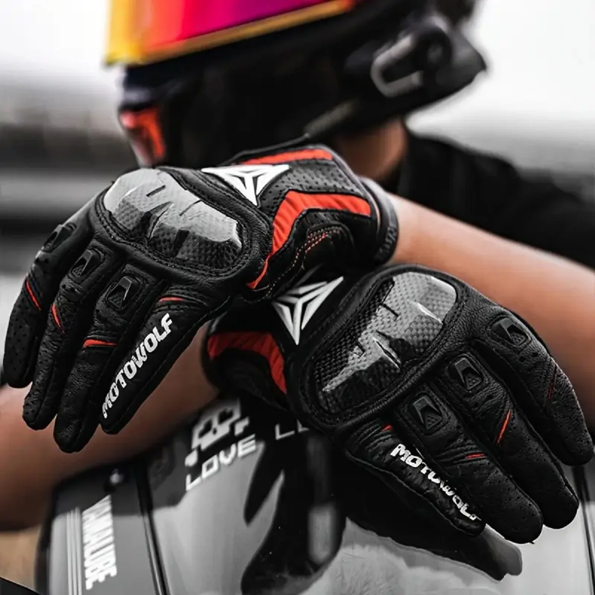

Мотоциклетные перчатки премиум-класса из козьей кожи для мужчин и женщин, летние дышащие перчатки для мотокросса с защитой суставов